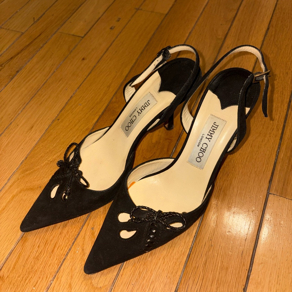 Jimmy Choo Black Suede Heels